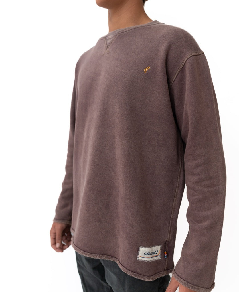 Rev Sweater | Wash Plum-Golden Breed