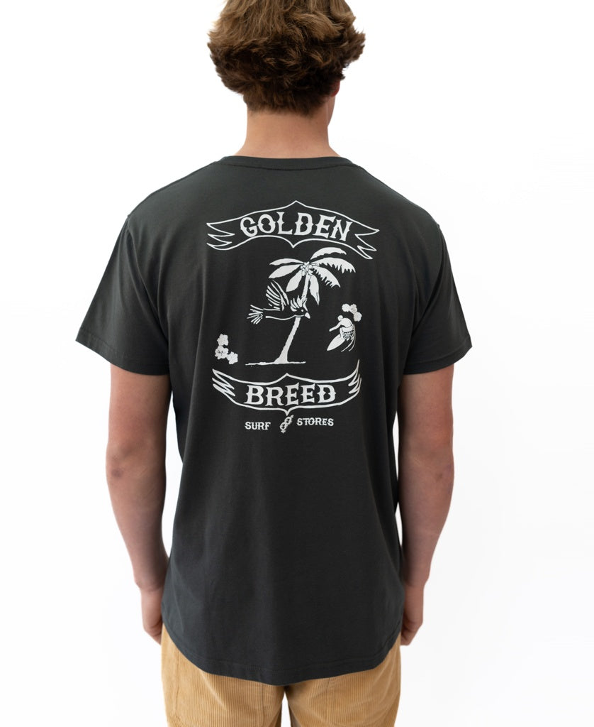 Surf Gang Tee | Wash Black