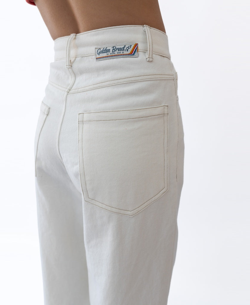Golden Breed Suzi Pant | Off White - Trousers
