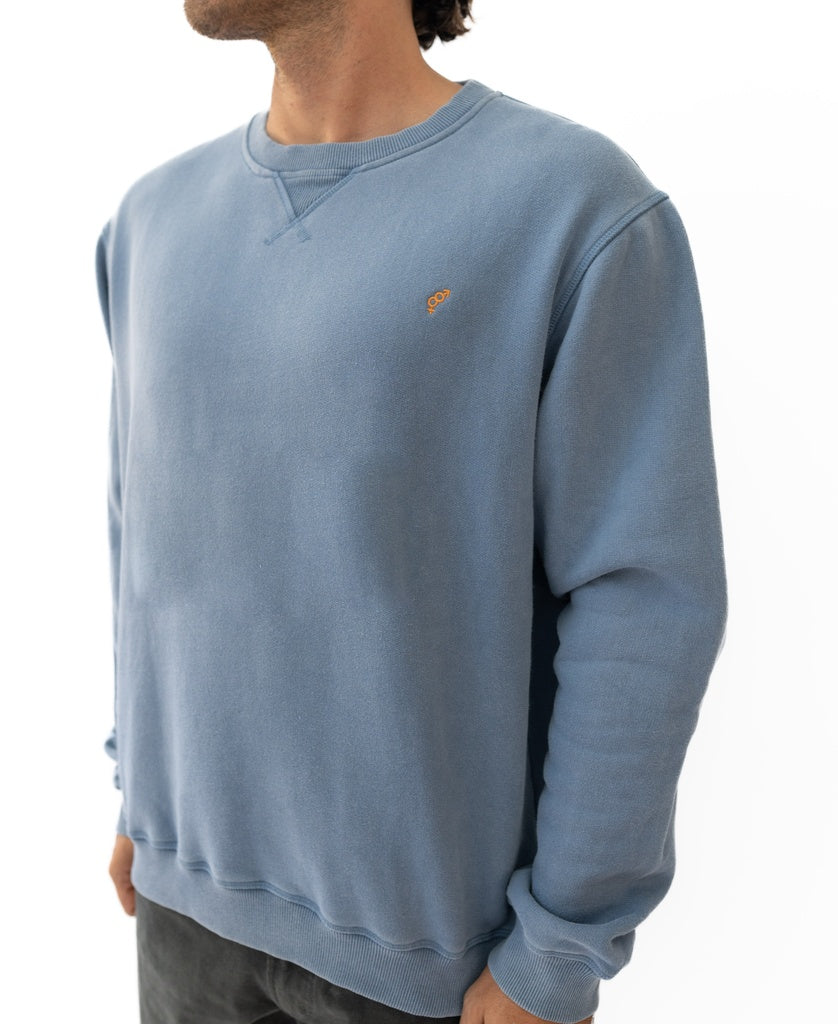 Tide Sweater | Denim-Golden Breed