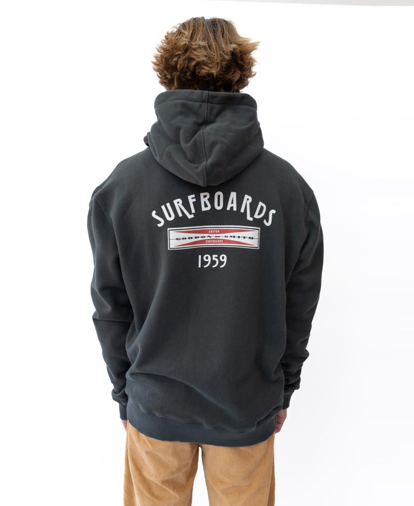 G&S Surfboards Hoodie | Wash Black