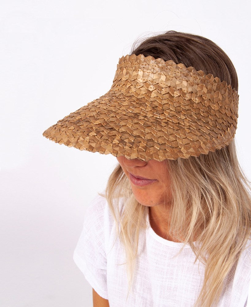 Palm Visor | Beige-Golden Breed