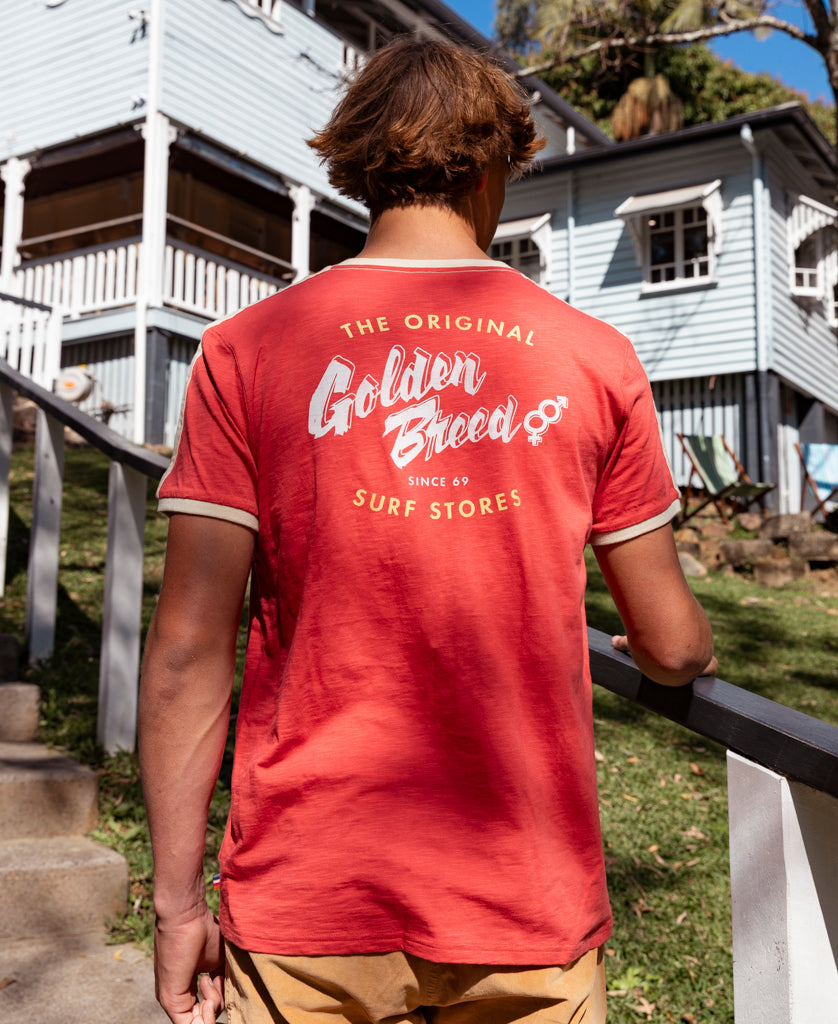 Break Ringer Tee | Wash Red