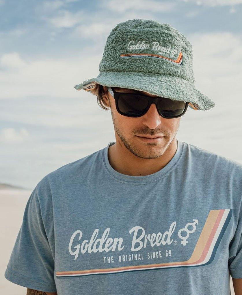 Deluxe Retro Surf Tee | Sea Blue Marle