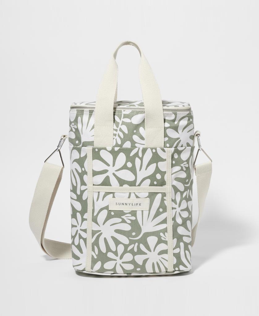 Canvas Drinks Cooler Bag The Vacay | Olive-Golden Breed