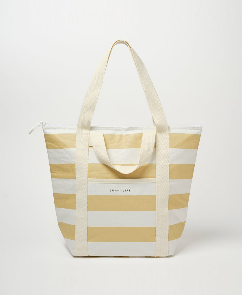 Sunny Life Light Cooler Tote Butternut | Stripe - Coolers