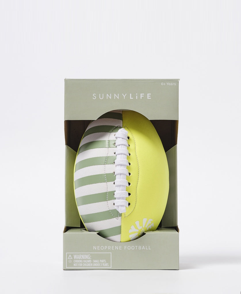 Sunny Life Neoprene Football Tides Out | Citrus - Beach & Sand Toys