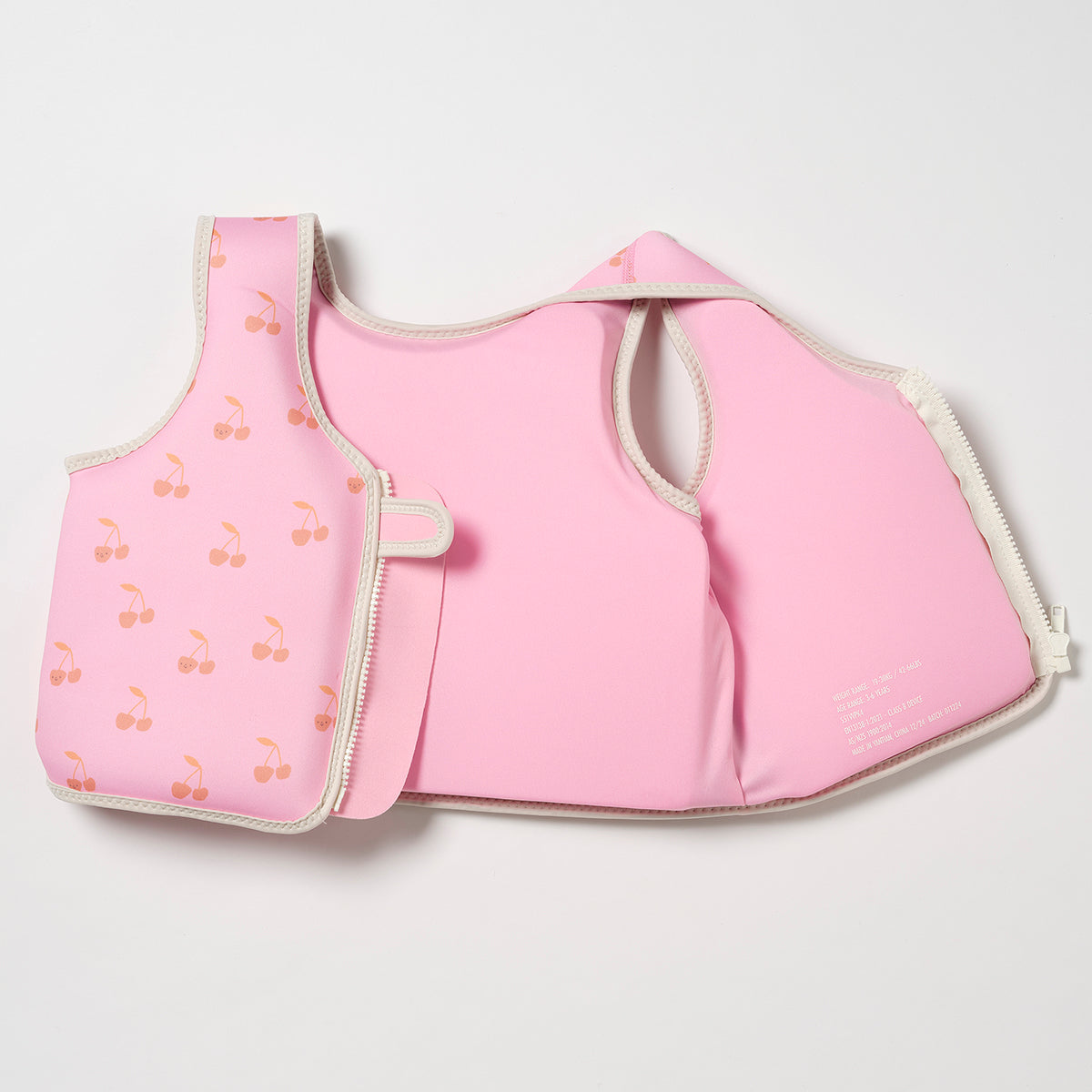 Kids Swim Vest 3-6 | Cotton Candy Cherry