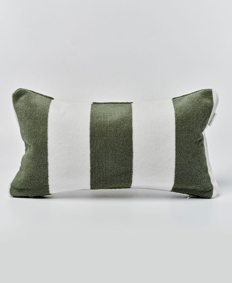 Sunny Life Beach Pillow The Vacay Olive Stripe - Uncategorized
