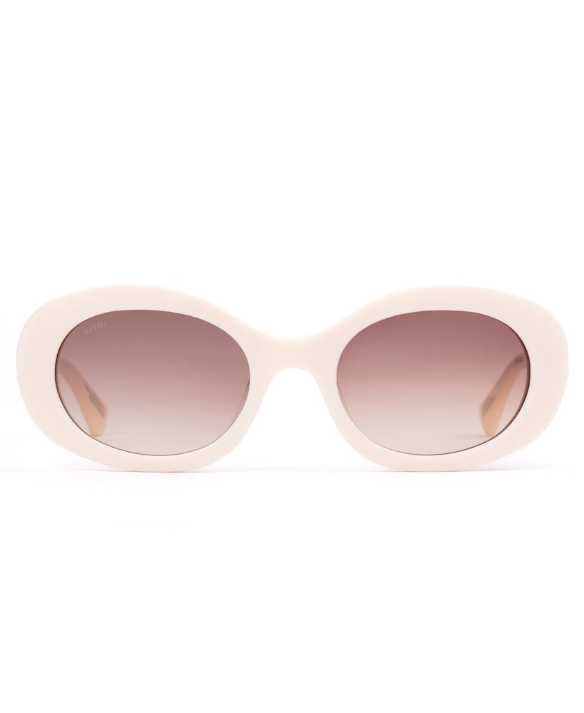 Sito Luna | Cream / Rosewood - Sunglasses