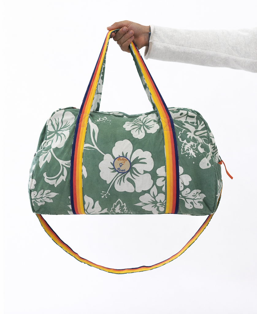 Golden Breed Wilks Cord Roll Bag | Leaf Green - Duffel Bags