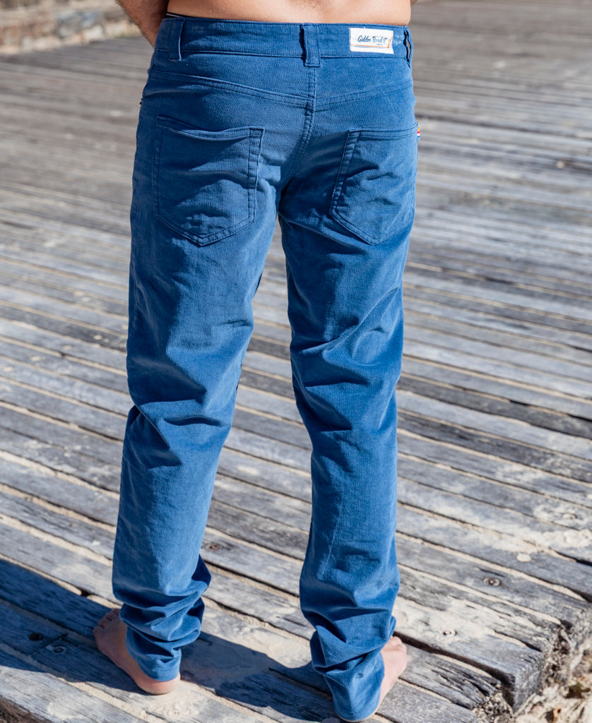 Felix Stretch Cord Pant | Dusty Blue