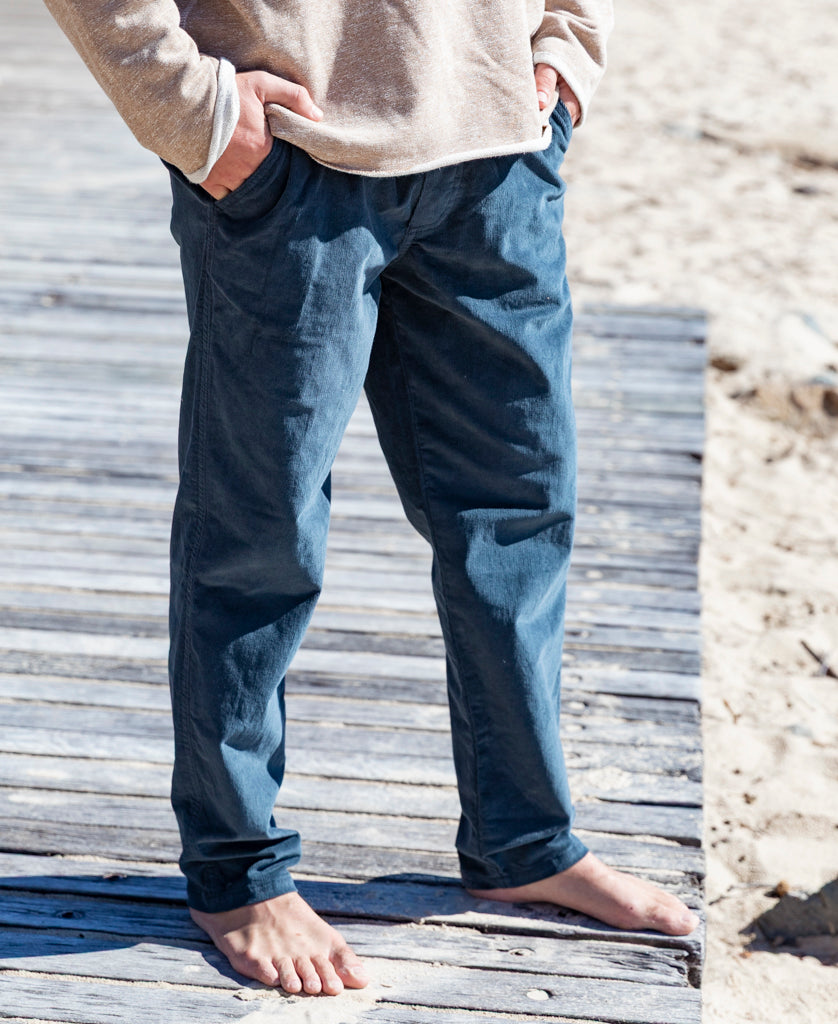 Fred Stretch Cord Pant | Blue