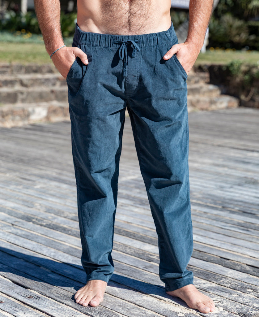 Fred Stretch Cord Pant | Blue