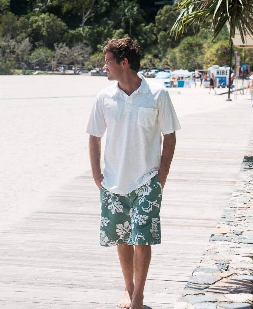 Golden Breed Panama Cord Short | Leaf Green - Jogger Shorts
