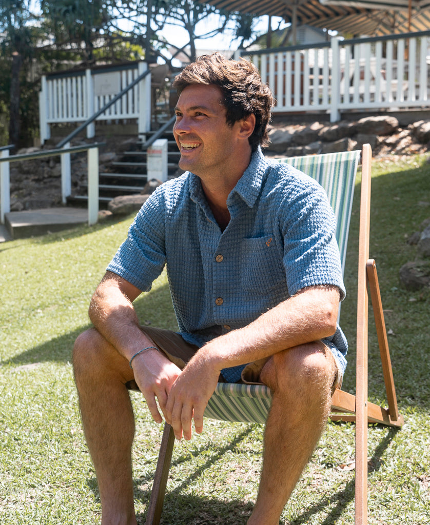 El Shirto Cord Shirt | Blue Mist