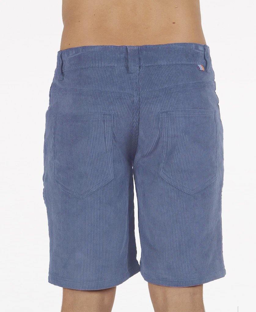 Golden Breed Floyd Cord Walkshort | Dusty Blue - Shorts