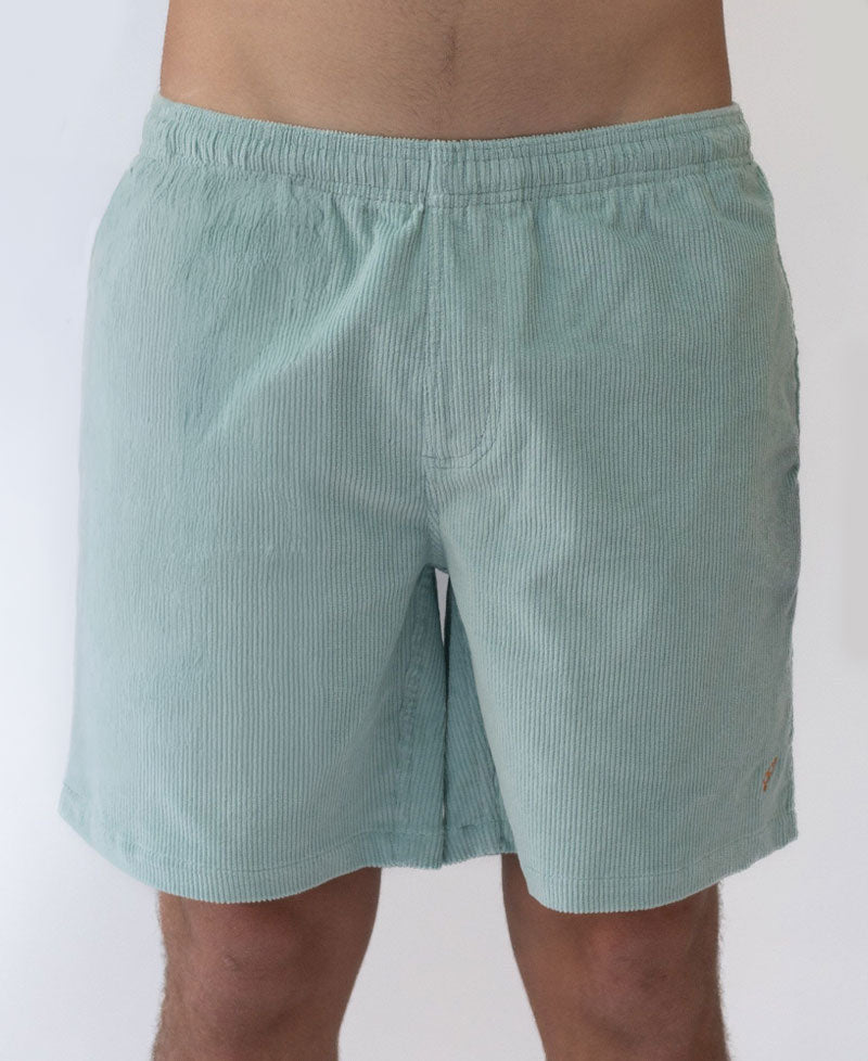 Golden Breed Fletch Cord Elastic Walkshort | Sage - Shorts