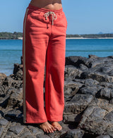 Golden Breed Connie Pant | Wash Red/Beige - Trousers