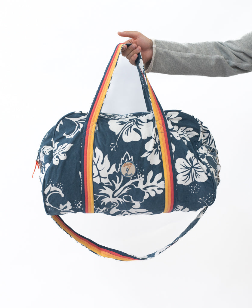 Golden Breed Wilks Cord Roll Bag | Dusty Blue - Duffel Bags