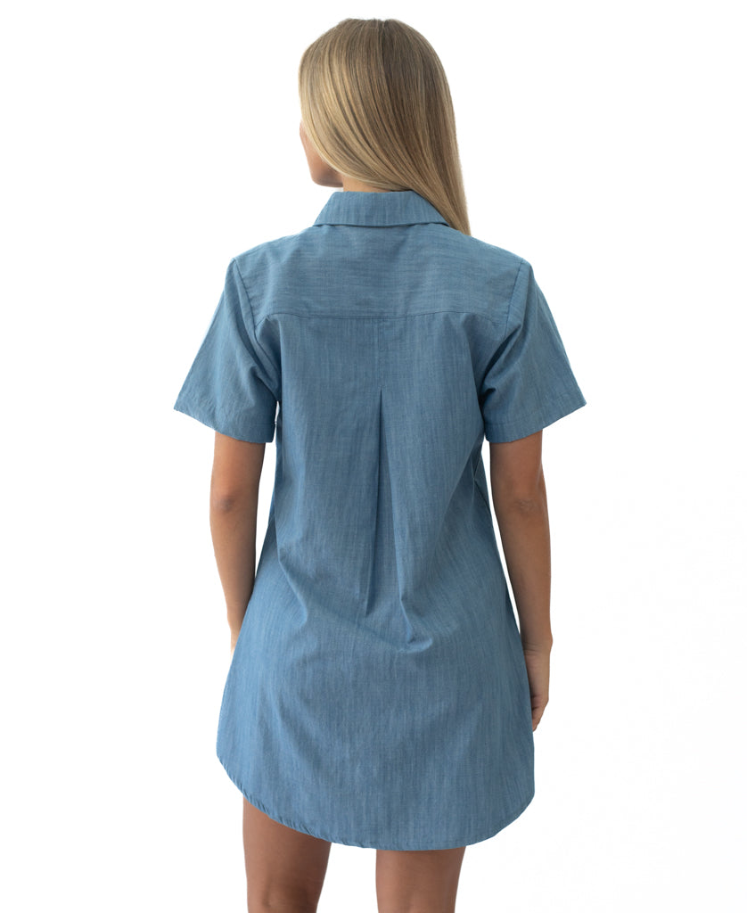Golden Breed Bella Dress | Blue - Dresses