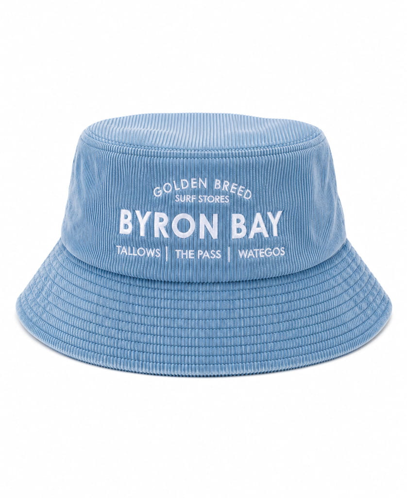 Golden Breed Byron Cord Bucket Hat | Blue - Bucket Hats