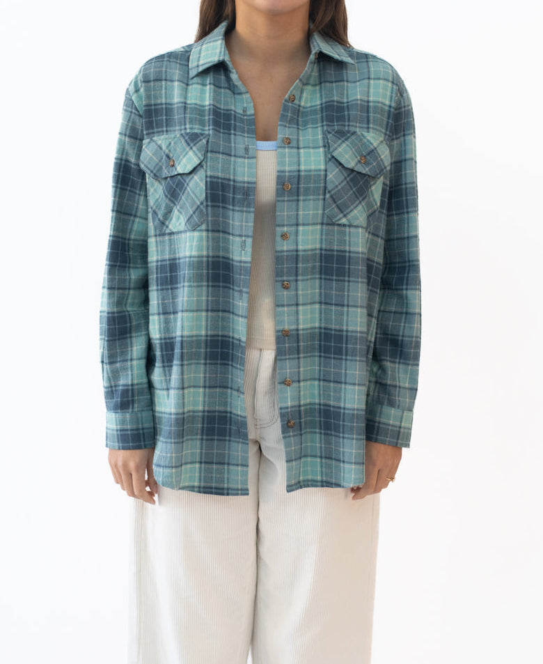 Golden Breed Buddy LS Shirt | Blue Check - Uncategorized