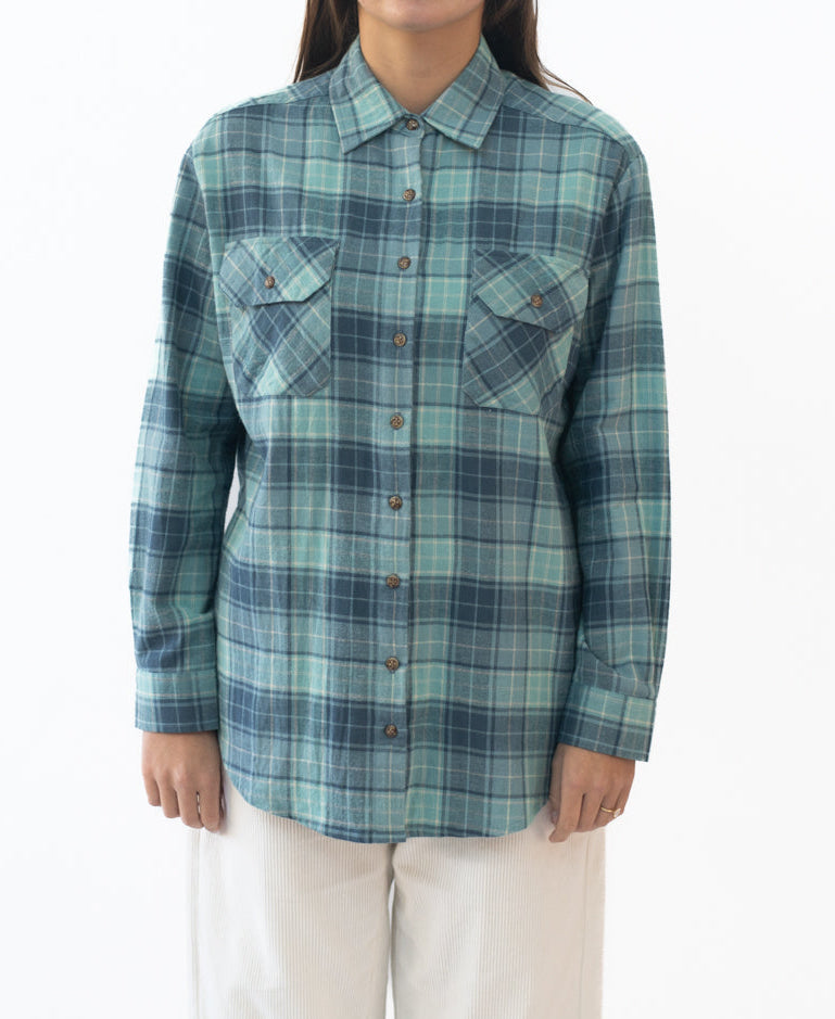 Golden Breed Buddy LS Shirt | Blue Check - Uncategorized