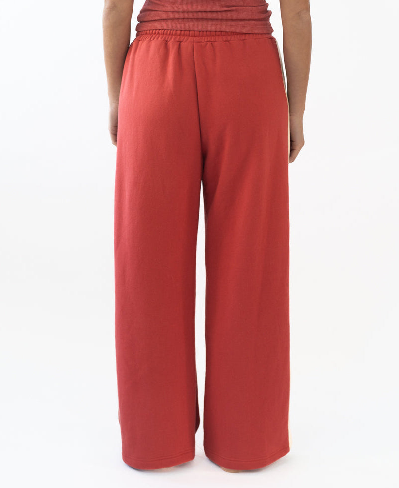 Golden Breed Connie Pant | Wash Red/Beige - Trousers