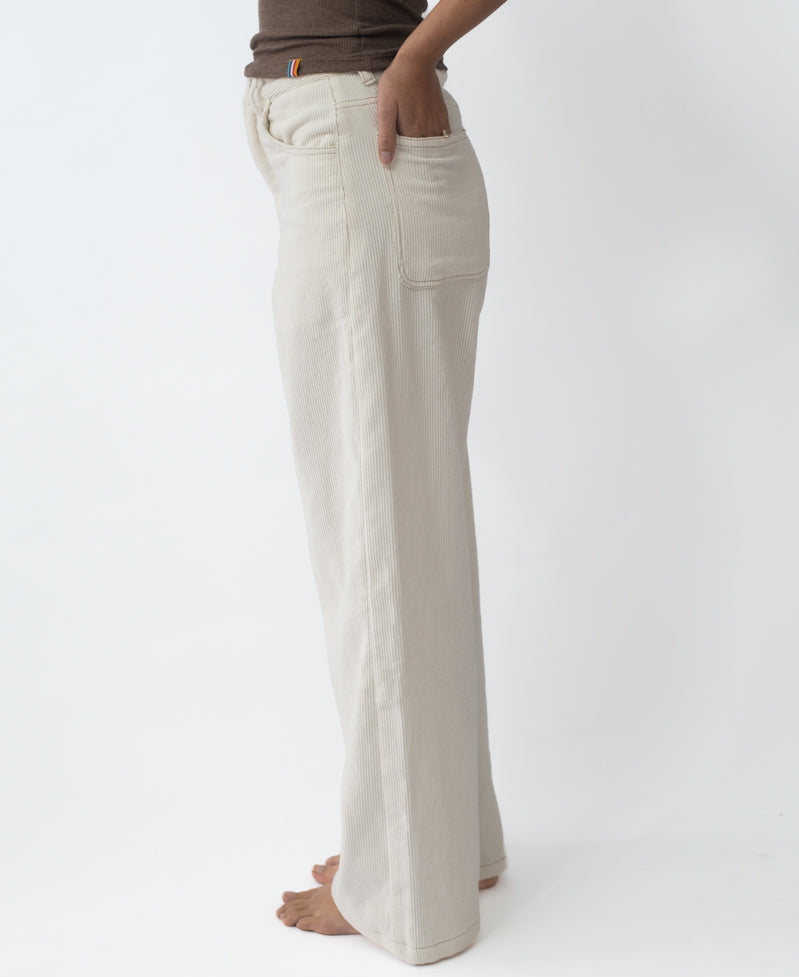 Golden Breed Dakota Cord Pant | Off White - Trousers