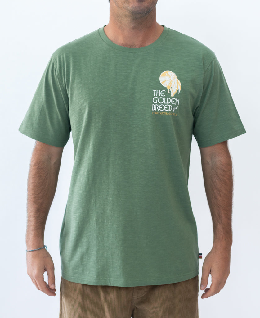 Golden Breed Expression Session Tee | Leaf Green - T-Shirts