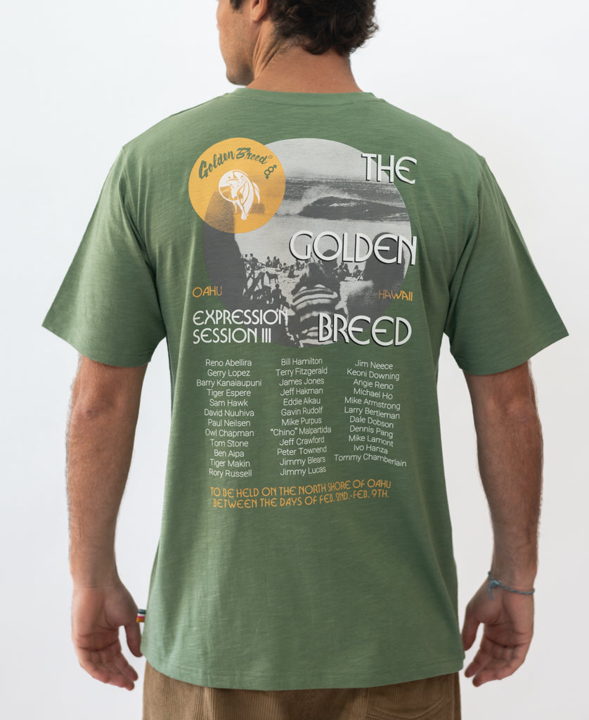 Golden Breed Expression Session Tee | Leaf Green - T-Shirts
