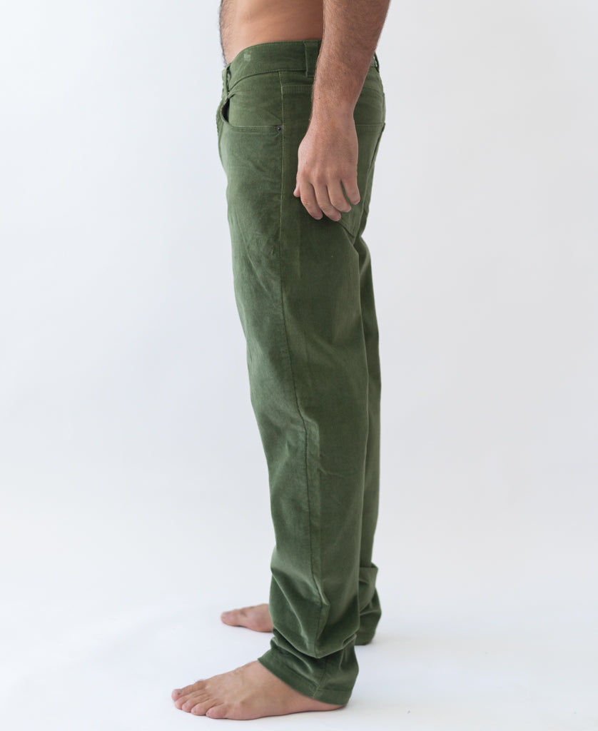 Golden Breed Felix Stretch Cord Pant | Khaki - Trousers