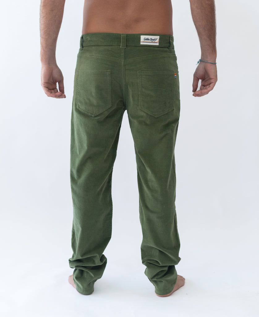 Golden Breed Felix Stretch Cord Pant | Khaki - Trousers