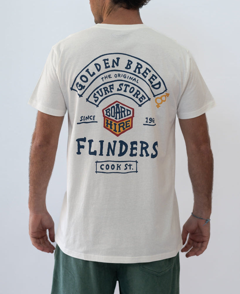 Golden Breed Flinders Herring Tee | Off White - T-Shirts