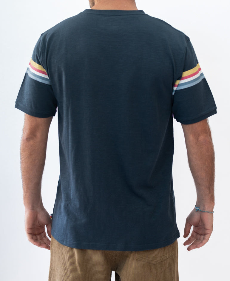 Golden Breed GoJo Ringer Tee | Navy - T-Shirts