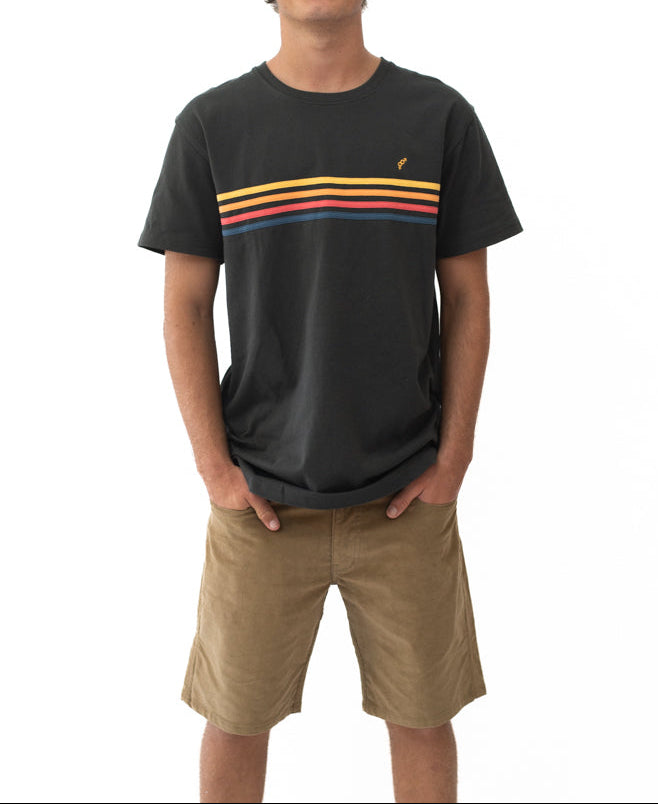 Golden Breed Heavy Island Tee | Wash Black - T-Shirts
