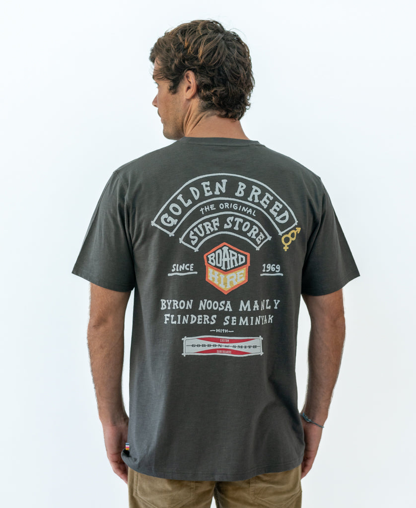 Golden Breed Herring Gen2 Tee | Wash Black - T-Shirts