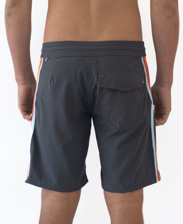 Golden Breed Long Island Boardie | Wash Black - Boardshorts