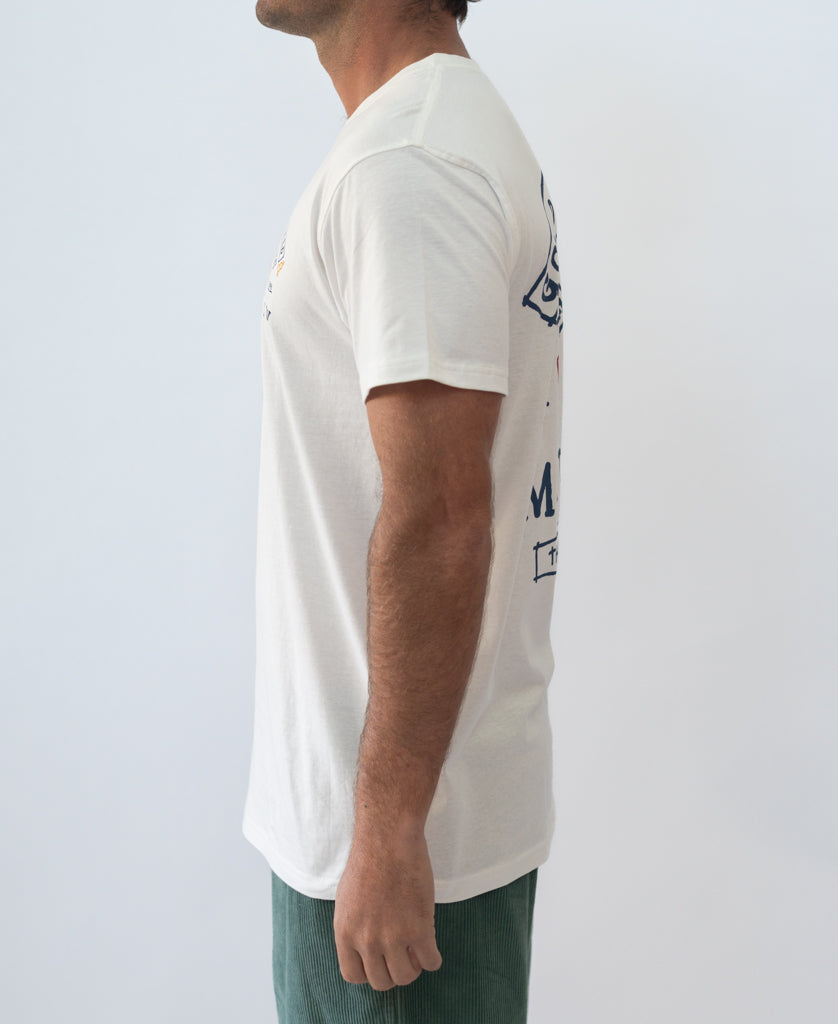 Golden Breed Manly Herring Tee | Off White - T-Shirts
