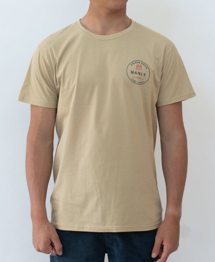 Golden Breed Manly Kombi Tee | Pebble - T-Shirts
