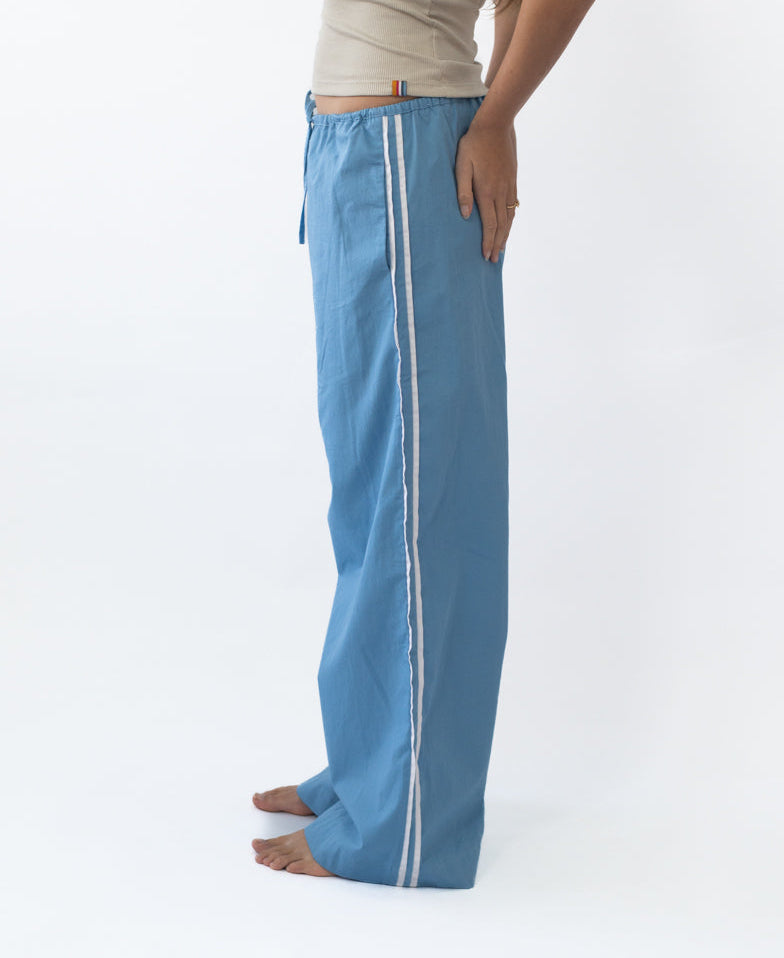 Golden Breed Nicki Pant | Surf Blue/White - Trousers