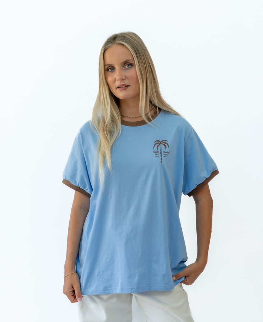Golden Breed Palm Loco Retro | Finch/Espresso - T-Shirts