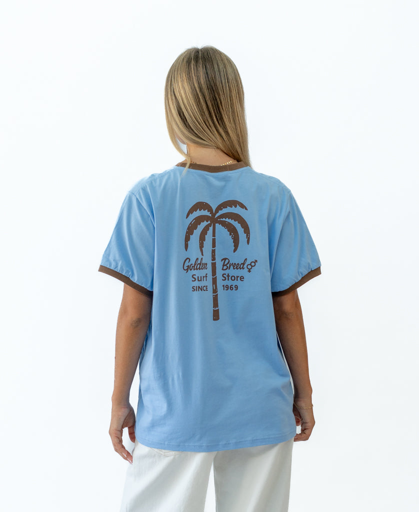 Golden Breed Palm Loco Retro | Finch/Espresso - T-Shirts