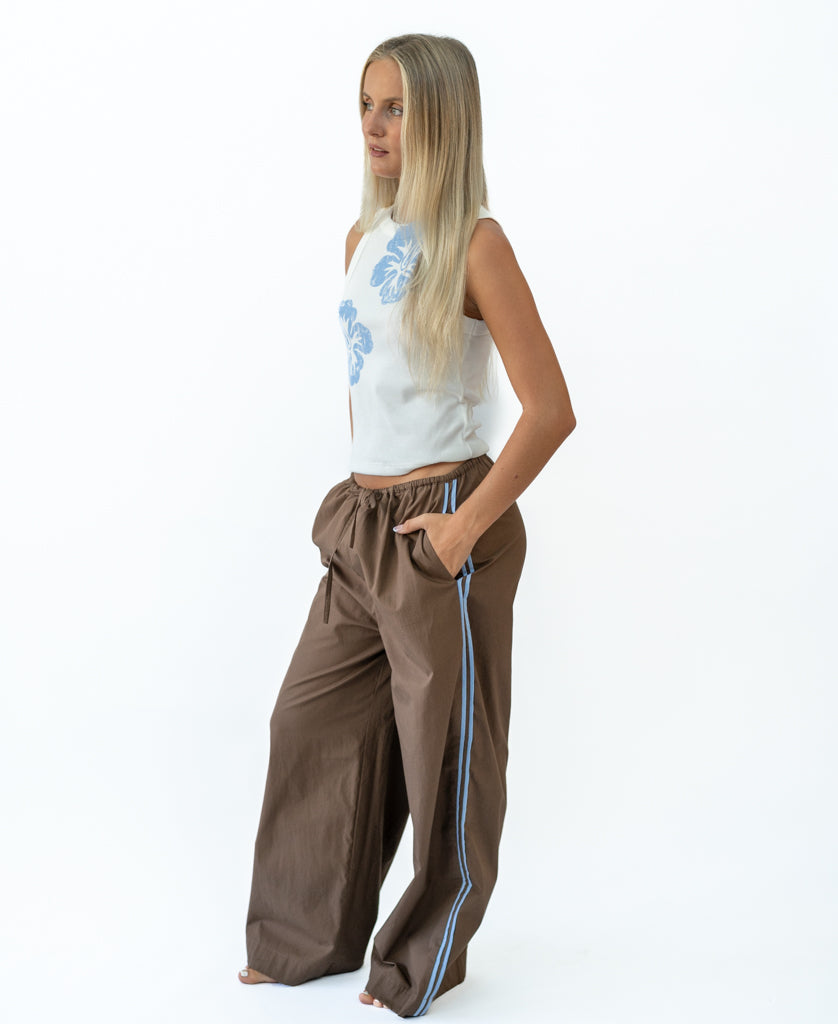 Golden Breed Rosa Hibiscus Tank | Finch/Off White - Tank Tops
