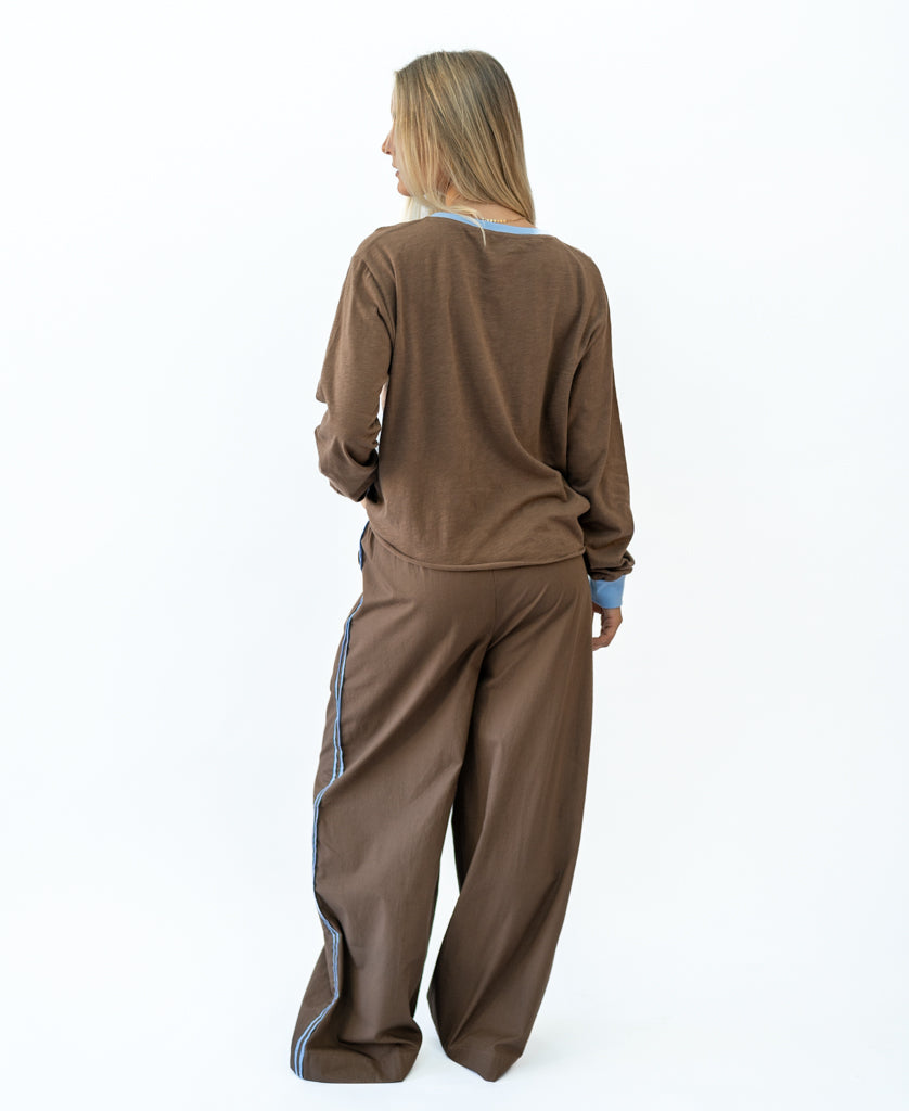 Golden Breed Stay Golden LS | Espresso/Finch - T-Shirts