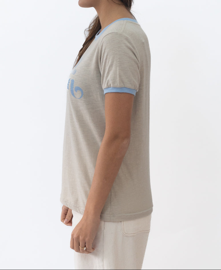 Golden Breed Stay Golden Ringer | Light Grey/Finch - T-Shirts