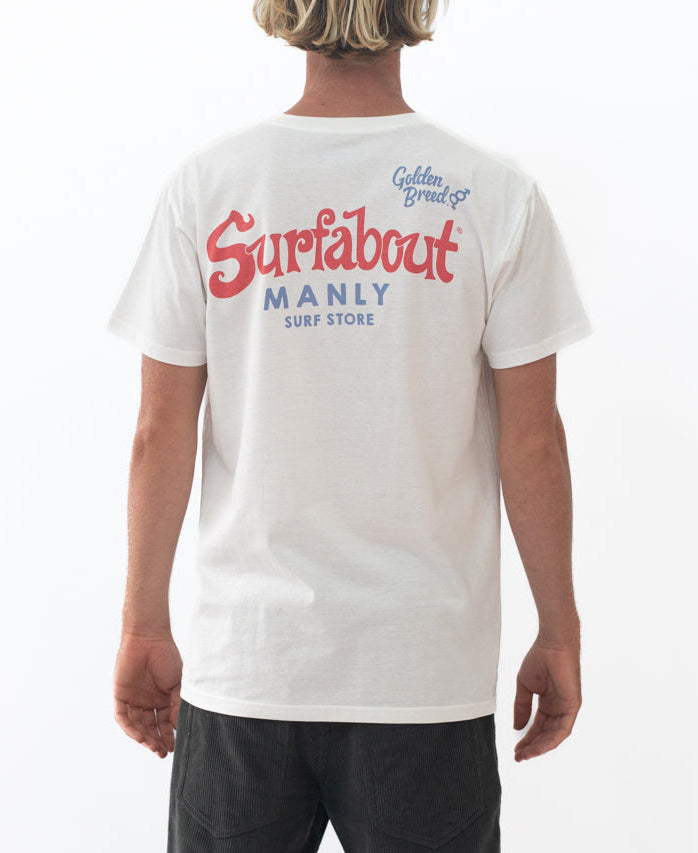 Golden Breed Manly Surfabout Tee | Off White - T-Shirts