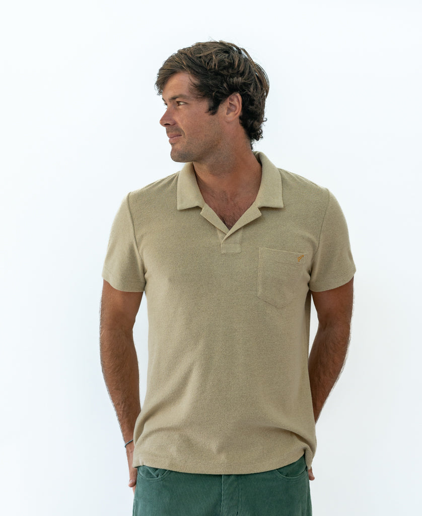 Golden Breed Vintage Polo | Mocha - Polos