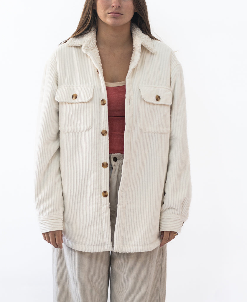 Golden Breed Willow Shacket | Off White - Coats & Jackets